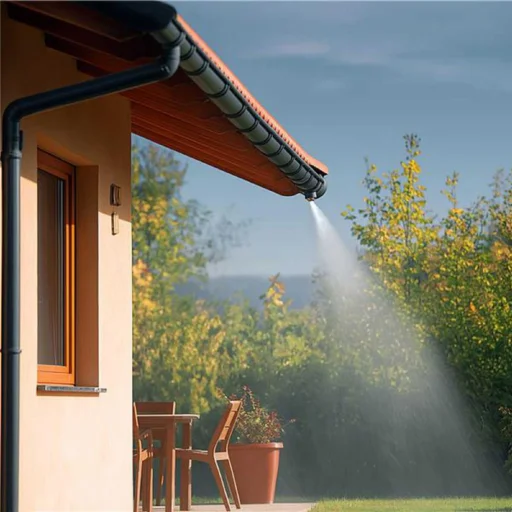 HOME GMS12 záhradná súprava na zahmlievanie, postrek a zavlažovanie, 12 m rezateľná hadica, 15 mosadzných rozprašovacích trysiek, adaptér s rýchlospojkou - 5