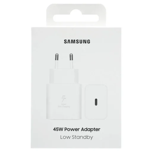Fali töltő Samsung, 45W, 4.05A, 1 x USB-C, Fehér EP-T4511NWEGEU, - 2