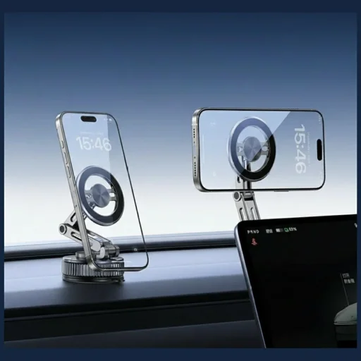 Univerzálny magnetický držiak na telefón USAMS ZJ087 do auta, domov, do kancelárie čierny - 2