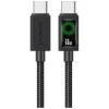 USAMS U92 60W USB-C to USB-C kábel 1.2m čierny thumbnail
