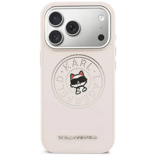 iPhone 17 Pro Karl Lagerfeld Point & Choupette Sketch MagSafe ružový obal - 3