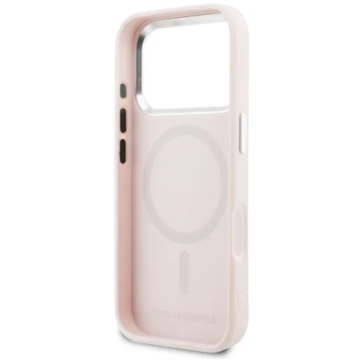 iPhone 17 Pro Karl Lagerfeld Point & Choupette Sketch MagSafe ružový obal - 7