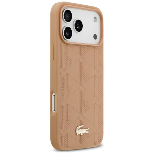 iPhone 17 Pro Max Lacoste Nomograme Zlaté logo ružové MagSafe puzdro - 4