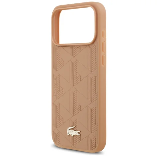 iPhone 17 Pro Max Lacoste Nomograme Zlaté logo ružové MagSafe puzdro - 6