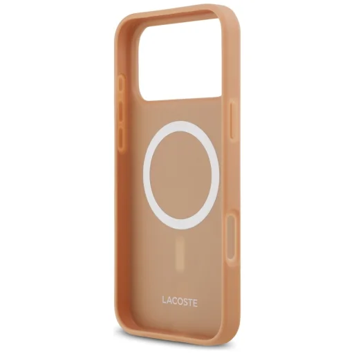 iPhone 17 Pro Max Lacoste Nomograme Zlaté logo ružové MagSafe puzdro - 7