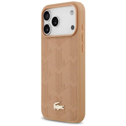 iPhone 17 Pro Max Lacoste Nomograme Zlaté logo ružové MagSafe puzdro - 2