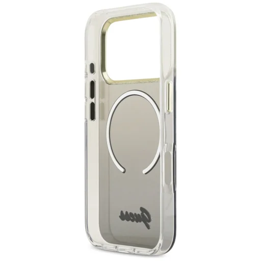 Čierny obal Guess IML Gradient Script Metal MagSafe pre iPhone 17 Pro - 7