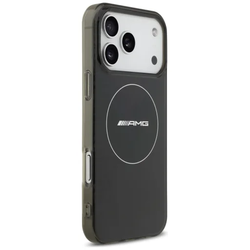 iPhone 17 Pro Max AMG Dvojvrstvové Priehľadné Dymové Čierne MagSafe puzdro - 4