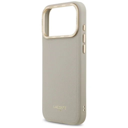 iPhone 17 Pro Max Lacoste Champs Elysees Arany Logós MagSafe taupe tok - 6