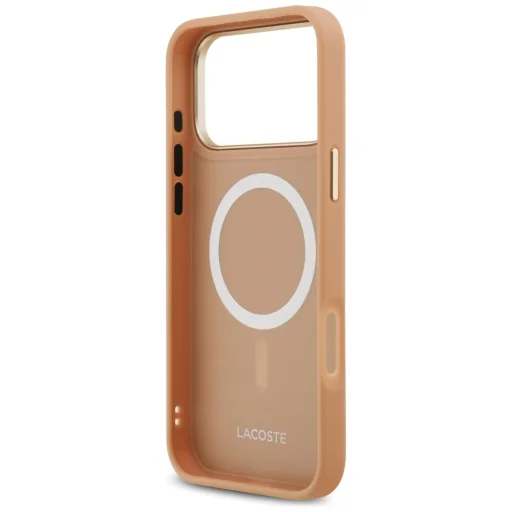 iPhone 17 Pro Lacoste Champs Elysees Zlaté Logo MagSafe Ružové puzdro - 7