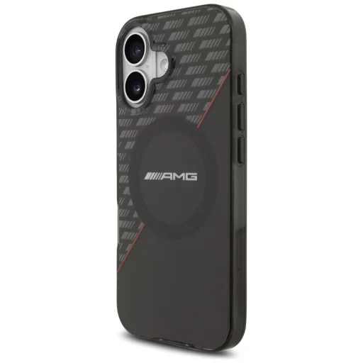 iPhone 17 AMG Dupla Réteg Átlátszó Rhombusz Fekete-Piros tok - 2