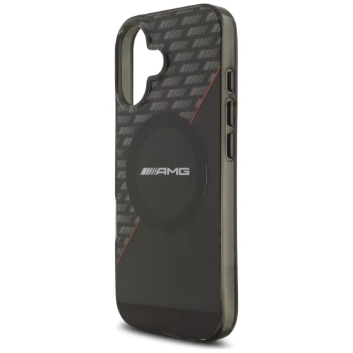 iPhone 17 AMG Dupla Réteg Átlátszó Rhombusz Fekete-Piros tok - 6