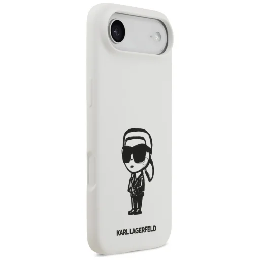 iPhone 17 Air Karl Lagerfeld Silikónový Karl Sketch & Logo MagSafe biely obal - 4