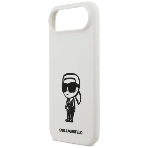 iPhone 17 Air Karl Lagerfeld Silikónový Karl Sketch & Logo MagSafe biely obal - 6