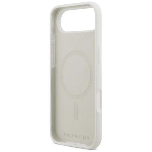 iPhone 17 Air Karl Lagerfeld Silikónový Karl Sketch & Logo MagSafe biely obal - 7