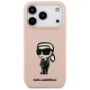 iPhone 17 Pro Max Karl Lagerfeld Szilikon Karl Sketch & Logo MagSafe tok rózsaszín thumbnail