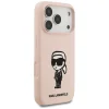 iPhone 17 Pro Max Karl Lagerfeld Szilikon Karl Sketch & Logo MagSafe tok rózsaszín thumbnail