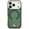 iPhone 17 Pro Lacoste nárazuvzdorné priehľadné matné puzdro MagSafe so zlatým logom vo farbe: sinopel thumbnail