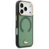 iPhone 17 Pro Lacoste nárazuvzdorné priehľadné matné puzdro MagSafe so zlatým logom vo farbe: sinopel thumbnail