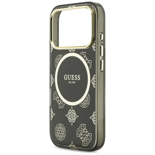 Puzdro Guess IML Peony Dot MagSafe pre iPhone 17 Pro, čierne - 6