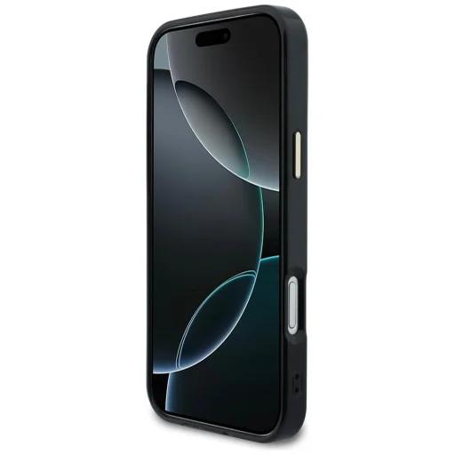 iPhone 17 Pro Max Guess IML Pivonka Bodka MagSafe čierny obal - 5