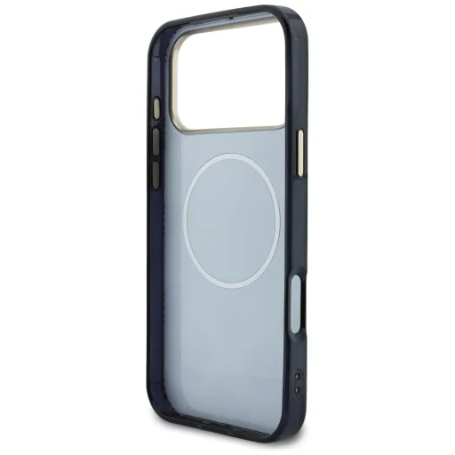 iPhone 17 Pro Max Guess IML Pivonka Bodka MagSafe čierny obal - 7