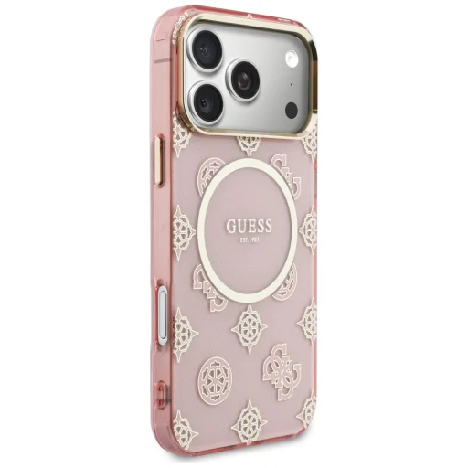 iPhone 17 Pro Max Guess IML Peony Dot MagSafe puzdro ružové - 4