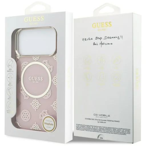 iPhone 17 Pro Max Guess IML Peony Dot MagSafe puzdro ružové - 8