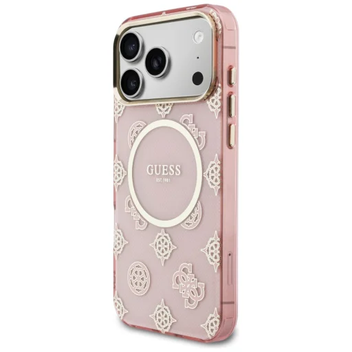 iPhone 17 Pro Max Guess IML Peony Dot MagSafe puzdro ružové - 2