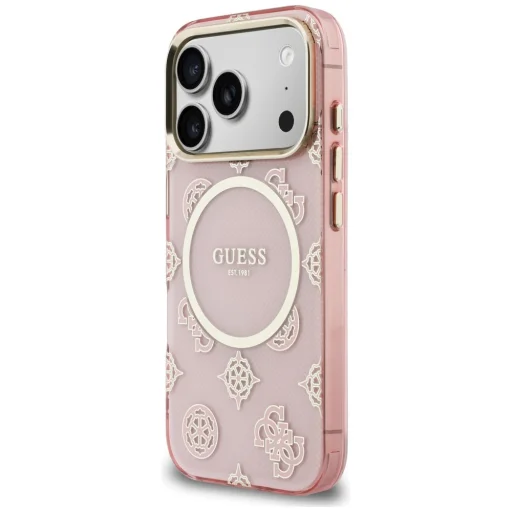 iPhone 17 Pro Guess IML Peony Dot MagSafe puzdro ružové - 2