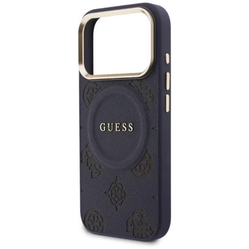 iPhone 17 Pro Max Guess Peony Hot Stamp MagSafe puzdro modré, - 6