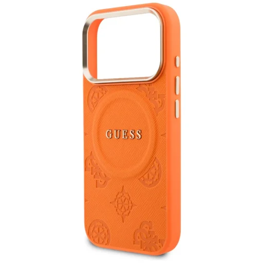 iPhone 17 Pro Max Guess Peony Hot Stamp MagSafe obal oranžový - 6
