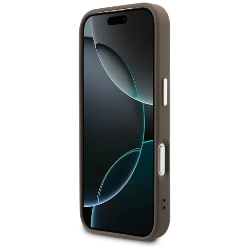 iPhone 17 Pro Max Guess Perforovaný 4G MagSafe obal hnedý - 5