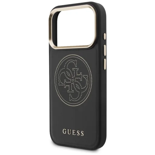 iPhone 17 Pro Guess Perforované 4G MagSafe čierne puzdro - 6