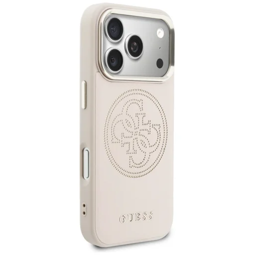 iPhone 17 Pro Max Guess 4G perforované MagSafe ružové puzdro - 4