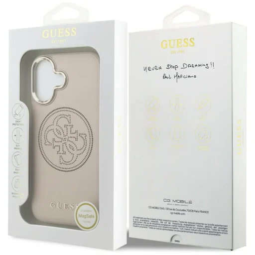 iPhone 17 Guess Perforované 4G MagSafe puzdro ružové - 8