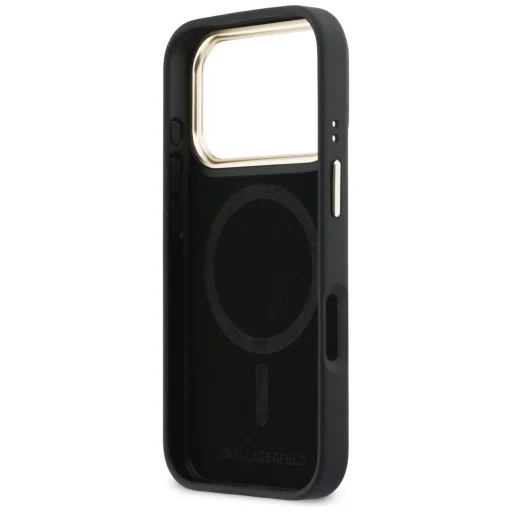 iPhone 17 Pro Karl Lagerfeld Croco KL Script Logo MagSafe puzdro čierne - 7