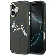 iPhone 17 Karl Lagerfeld IML Choupettes Karl Script Logo MagSafe puzdro čierne