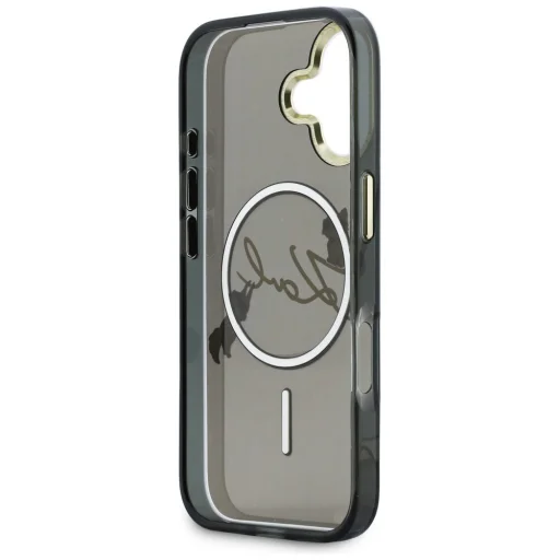 iPhone 17 Karl Lagerfeld IML Choupettes Karl Script Logo MagSafe puzdro čierne - 7