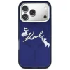 iPhone 17 Pro Etui Karl Lagerfeld IML Choupettes Karl Script Logo MagSafe tok kék thumbnail