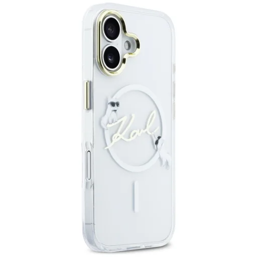 iPhone 17 Karl Lagerfeld IML Choupettes Karl Script Logo MagSafe tok átlátszó - 4