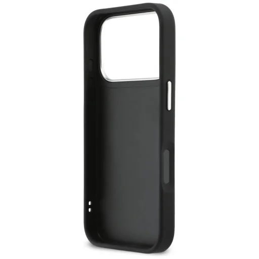 iPhone 17 Pro Karl Lagerfeld IML Glitter KL Diamantové Logo čierne puzdro - 7