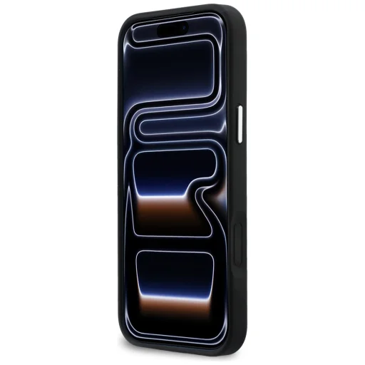 iPhone 17 Pro Max Karl Lagerfeld IML Glitter KL Diamond Logo čierne puzdro - 5