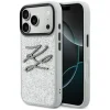 iPhone 17 Pro Max Karl Lagerfeld IML Glitter KL Diamantové Logo obal strieborný thumbnail