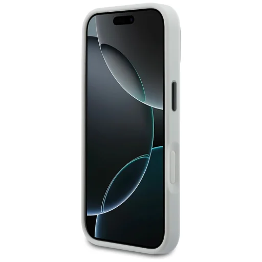 iPhone 17 Pro Max Karl Lagerfeld IML Glitter KL Diamantové Logo obal strieborný - 5