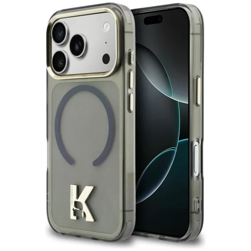 iPhone 17 Pro Karl Lagerfeld IML K hlava logo MagSafe puzdro čierne - 1