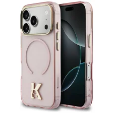iPhone 17 Pro Max Karl Lagerfeld IML K Head Logo MagSafe obal ružový