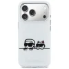 iPhone 17 Pro Karl Lagerfeld IML Karl & Choupette Peekaboo Logo MagSafe biele puzdro thumbnail