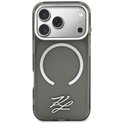 iPhone 17 Pro Karl Lagerfeld IML KL Script Logo puzdro MagSafe čierna - 3