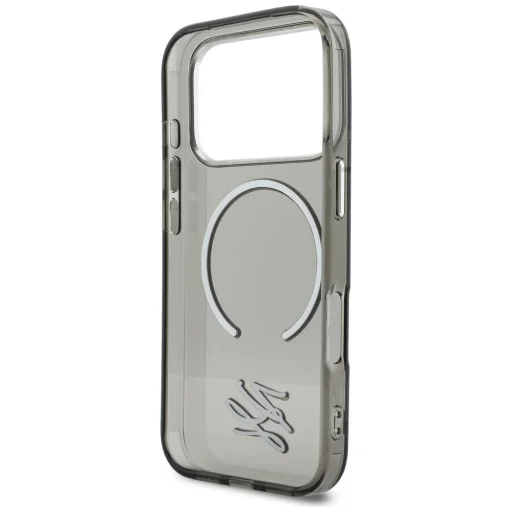 iPhone 17 Pro Karl Lagerfeld IML KL Script Logo puzdro MagSafe čierna - 7